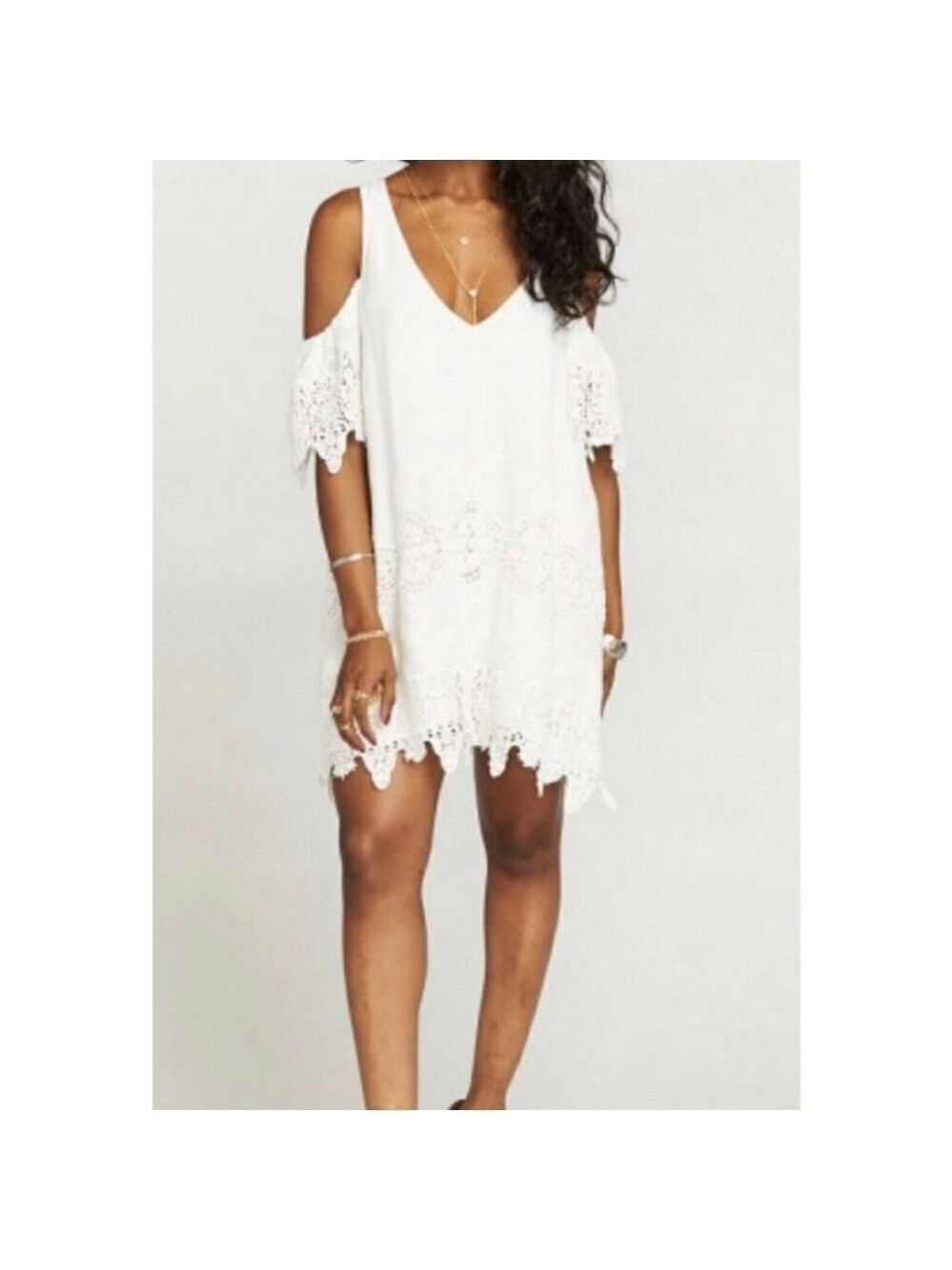 SHOW Me Your MuMu Sailboat Scaloop Lace Dress